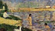Georges Seurat Study for A Bathing Place at Asnieres Spain oil painting artist